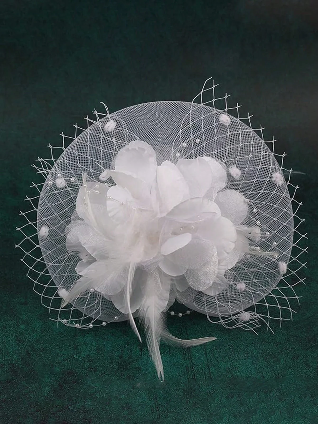 1PCS Fascinators Hat Kentucky Derby Tea Party Headwear For Women Girls Flower Mesh Ribbons Feathers Headband