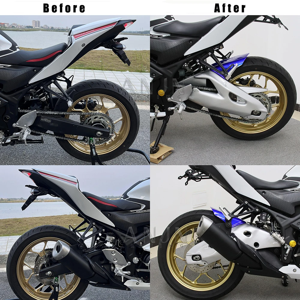 Swingarm Enhancer Cover For Yamaha YZF R3 R25 2015-2025 Rear Fender Swing Arm Cover Guard Kit Wheel Hugger Mudguard MT25 MT03