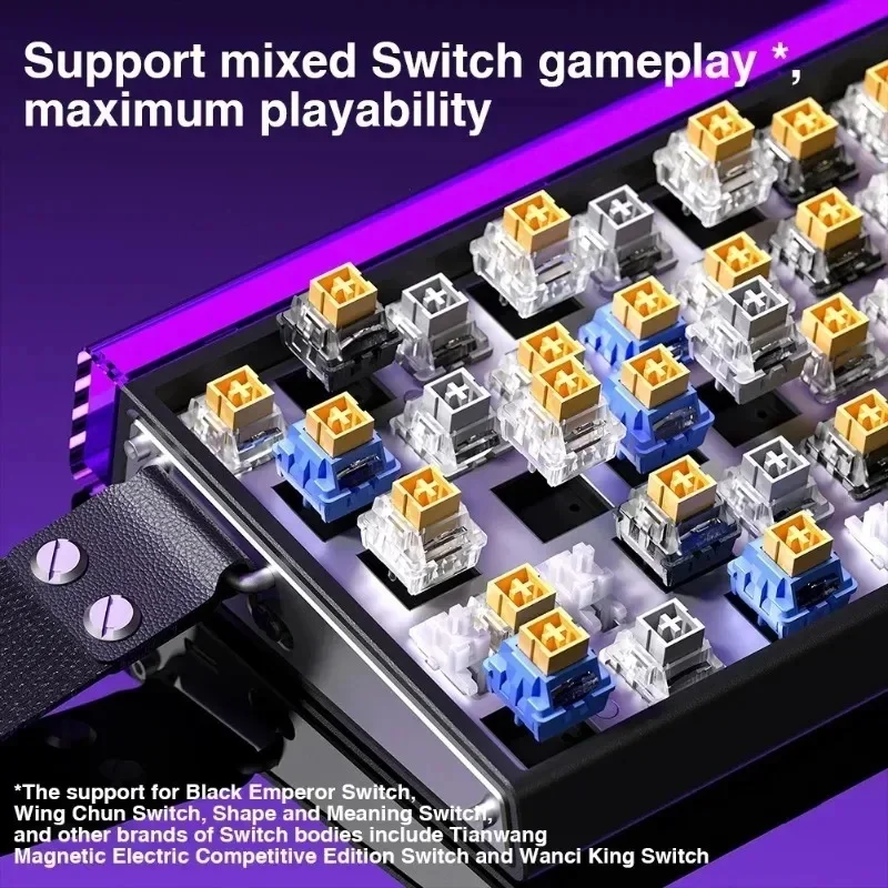 AULA HERO 68 HE Mechanical Keyboard 60 Percent Custom Magnetic Switch Wired Keyboard 8000Hz Polling Rate Rapid Trigger RGB Hot S