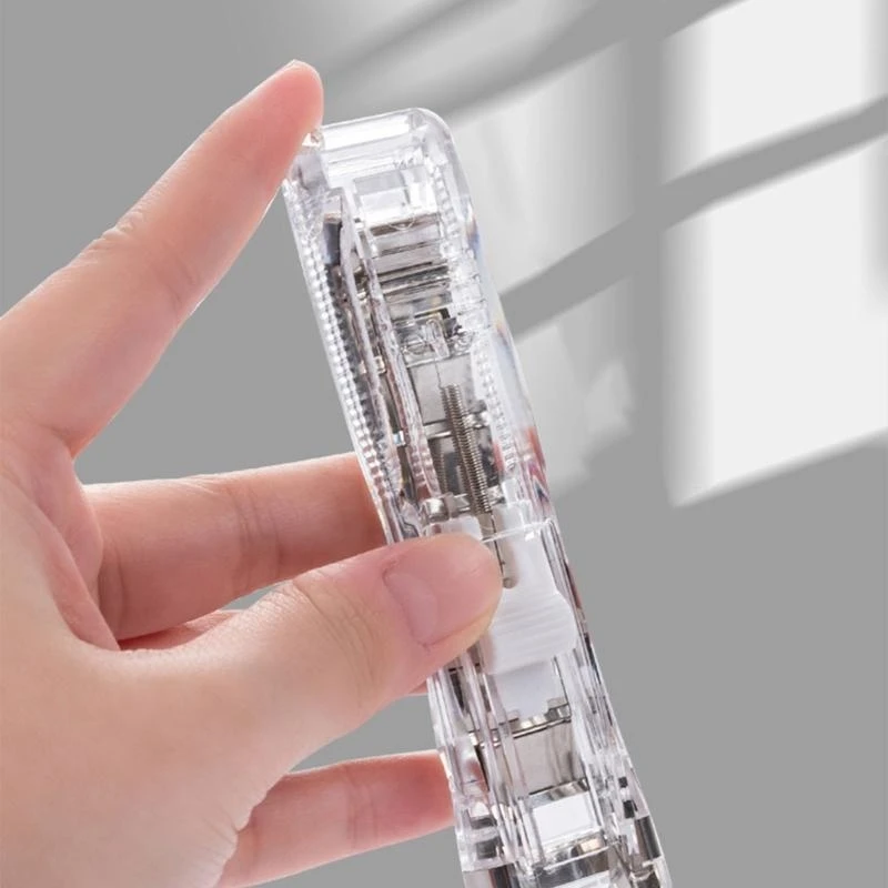 

Paper Clip Clamp Dispenser No Damage Binding, Reusable Metal Paper Clamps
