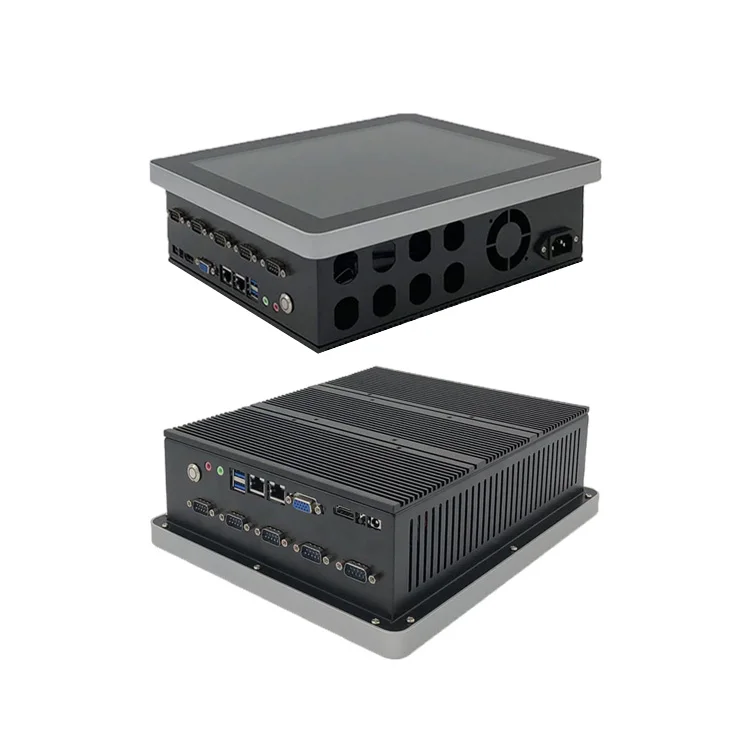 12 Inch Wide Voltage Lcd Screen 350 Nits Brightness Capacitive Touch Industrial All in One Panel Pc With 5*Rs232 Ports