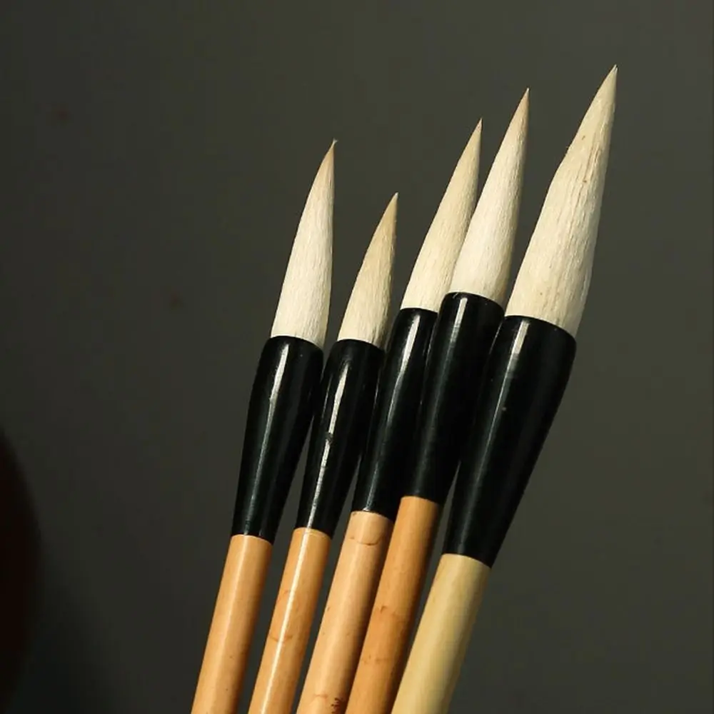 

Traditional Chinese Calligraphy Brush Oil Painting Oil Watercolor Scriptures Writing Brush Wood Goat's Hair Art Paint Brush