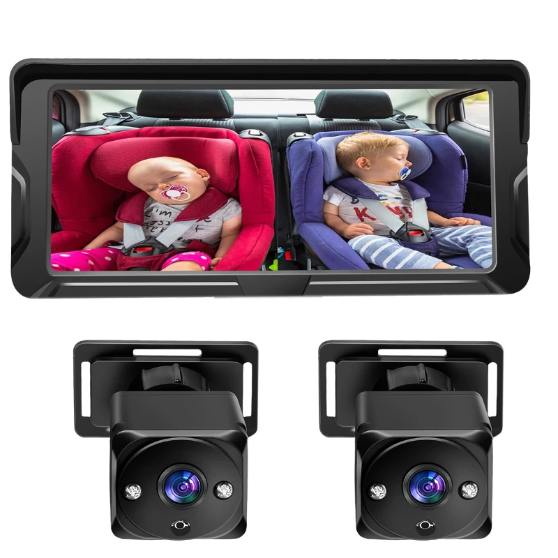 

Car baby monitor dual lens infrared high definition night vision