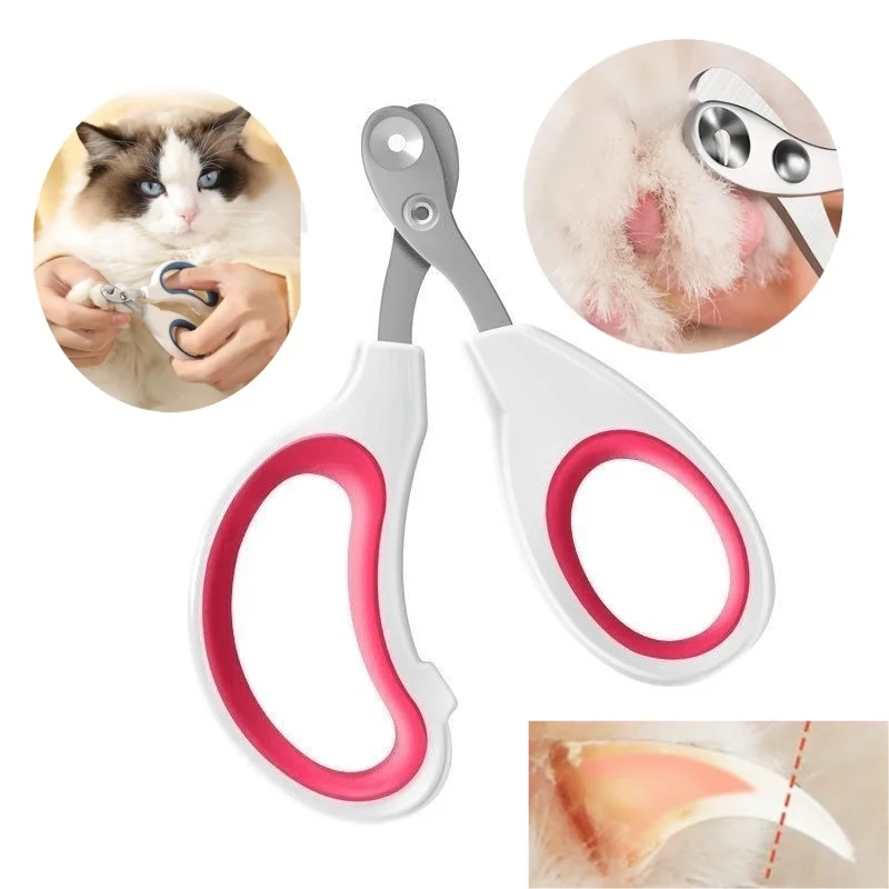 

Stainless Steel Pet Nail Clipper for Cats and Dogs Claw Trimmers Round Hole Scissors for Safe Easy Grooming Pet Accessories