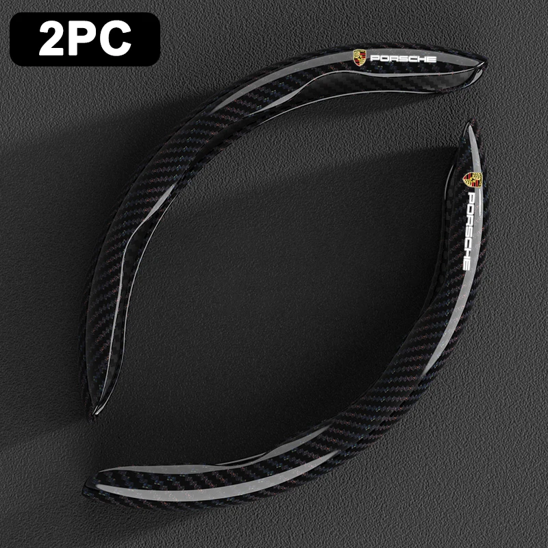 2PCS New Car Steering Wheel Cover Anti-slip Protector Shell For Porsche Panamera Cayenne Taycan 911 718 Macan Carrera-GT 928 944