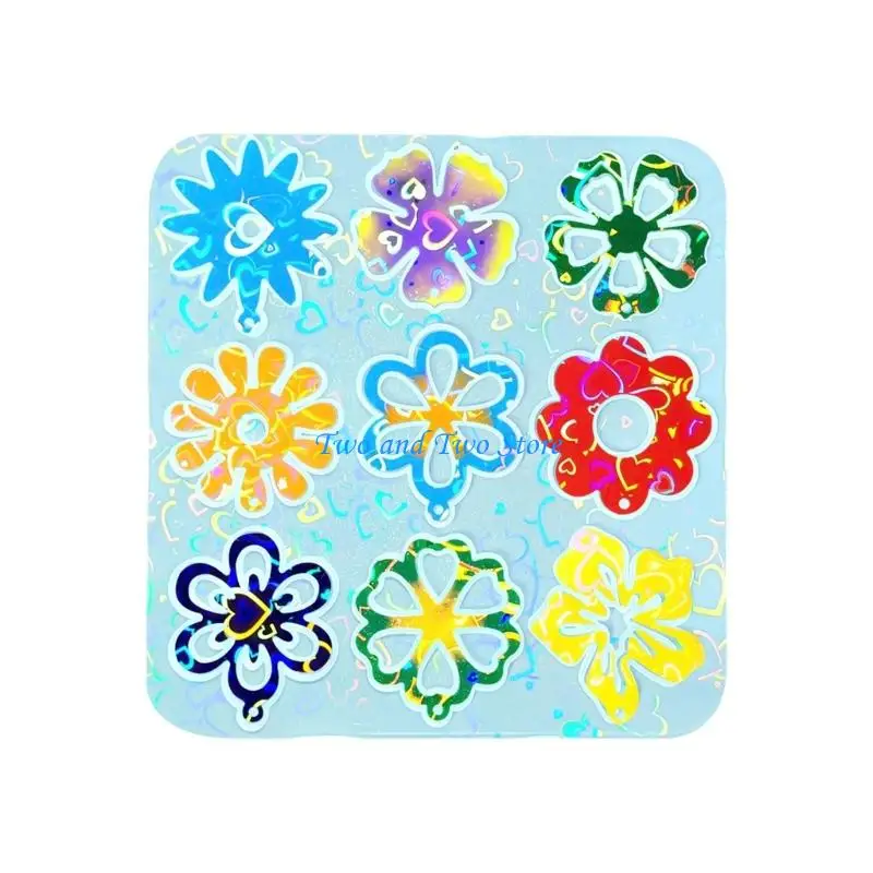 HX6F Rainbow Effect Silicone Flowers
