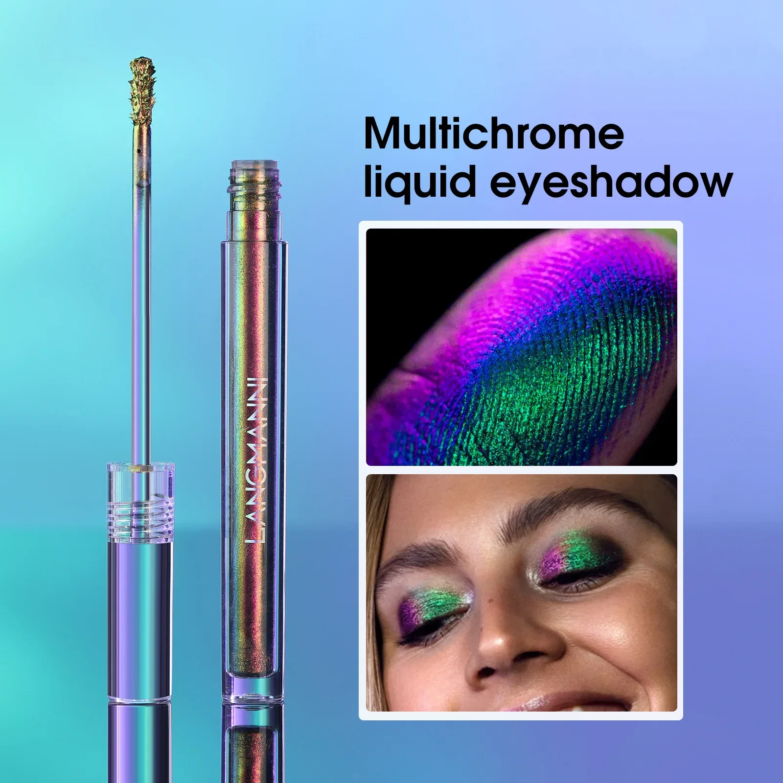 Multi Chrome Chameleon Sombra, metálico, lustroso, Face Decoração, Delineador, Eye Glitter, Maquiagem Cosmética, alta pigmentação