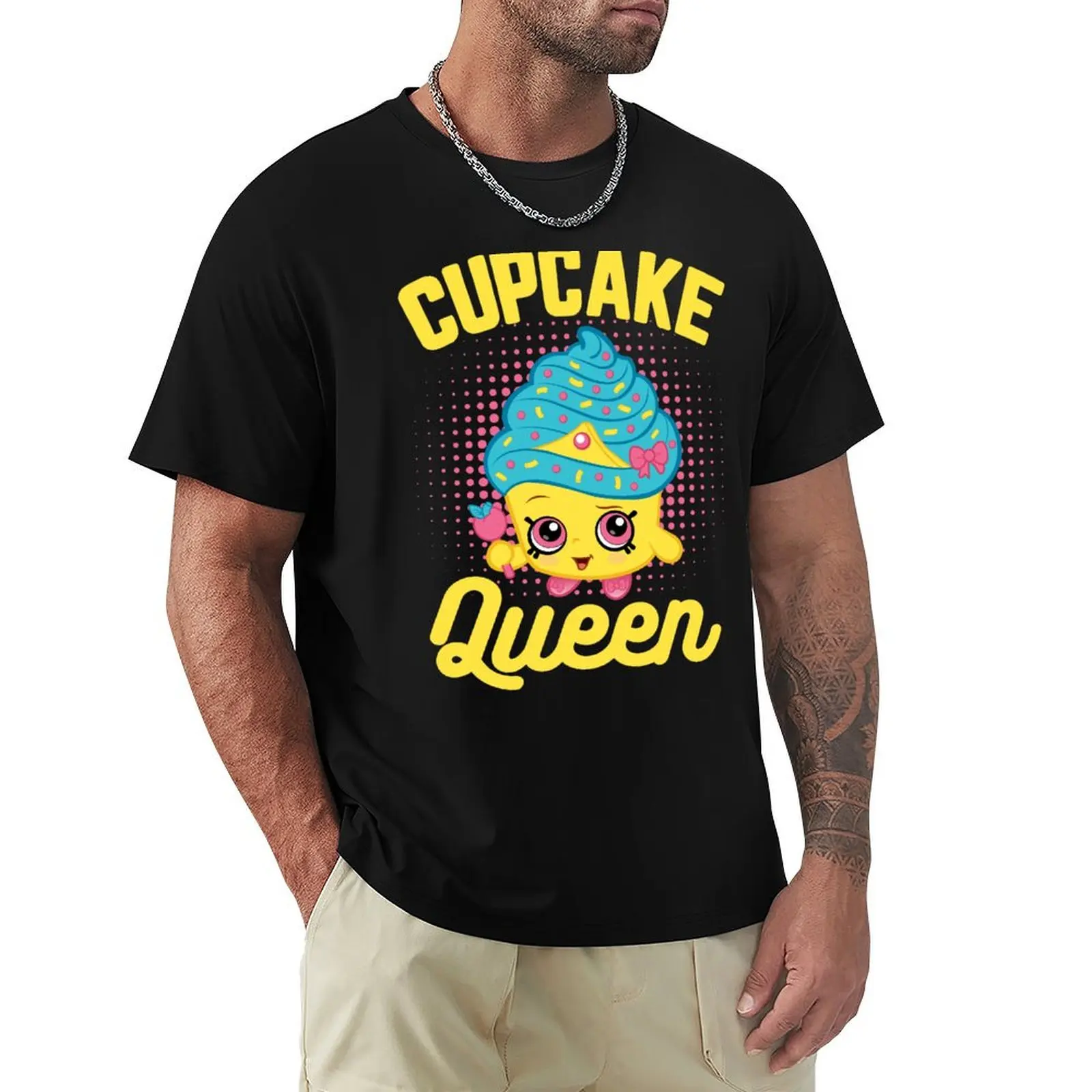 Cupcake Queen T-Shirt Fashion Print Casual Short Sleeve