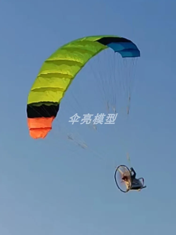 1.28m RC Aangedreven Paraglider Droneleaf1.28 Lopen De Hond Goden Stunt Vliegende Parachute Helder Model Vliegende Paraglider Model Speelgoed