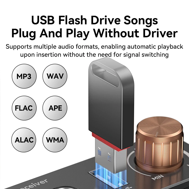 Bluetooth 6.0 Receiver Wireless Audio Adapter Music Audio Receiver AUX 3.5mm Jack RCA Hands-free Simultaneous Connect 2 Devices - Image 2