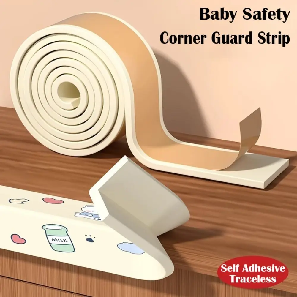 Kids Window Sill Desk Edge Guard Strip Baby Safety Self Adhesive Wall Corner Protector Soft NBR Anti Collision Cushion Bedside