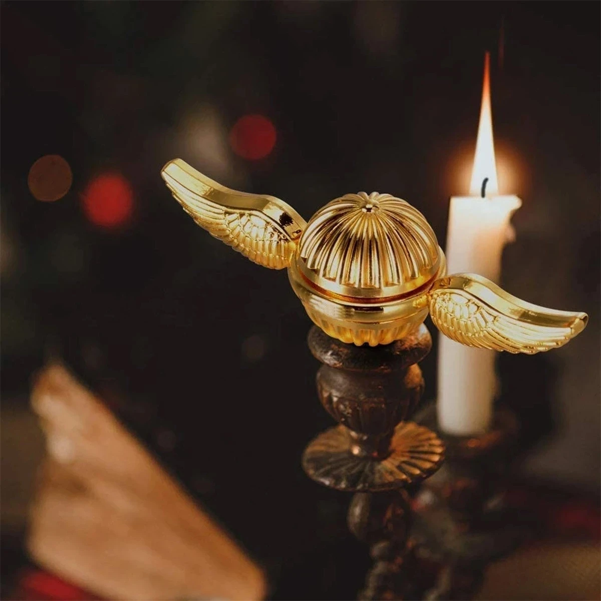 Golden Snitch Cupid Fidget Spinner Antistress Hand Rotation Fidget Toy Hand Spinner Angel Wings Metal Toys For Kids Gift