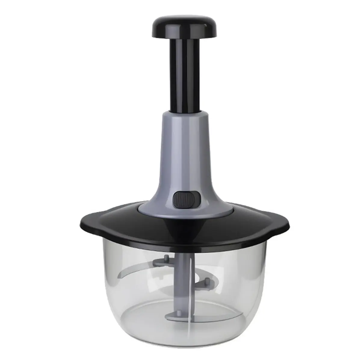 HITL Multifunctional Manual Food Processor with Blade Guard Easy Clean Ergonomic Handle Ideal for Vegetables Garlic Meat