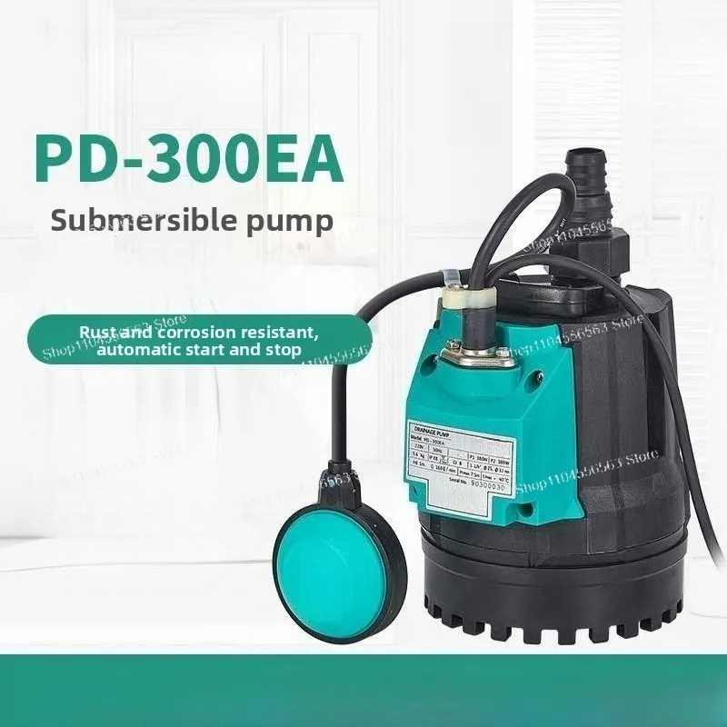 PD Submersible Water Pump, Automatic Float Switch Drainage Pump, Lifting Sewage Pump for Basement Rainwater Wastewater