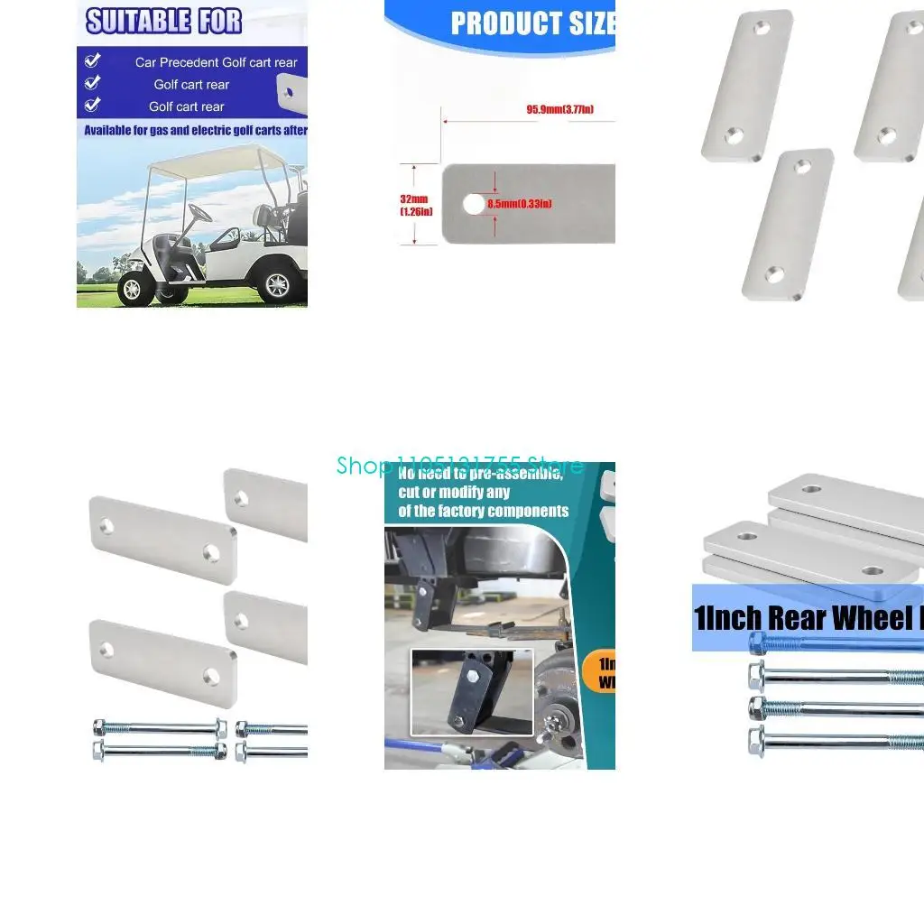 

Алюминиевые комплекты заднего подъема тележки для гольфа с регулировкой высоты 1 дюйм для бензиновых и электрических моделей гг.