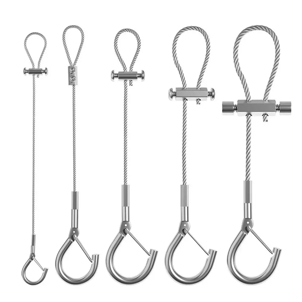 High Quality Stainless Steel Wire Rope Adjustable With Locking Suspension Lanyard Lighting Hanging Wire