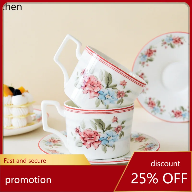 

Zml ceramic coffee cup and saucer set afternoon tea set bone china elegancefor home cup