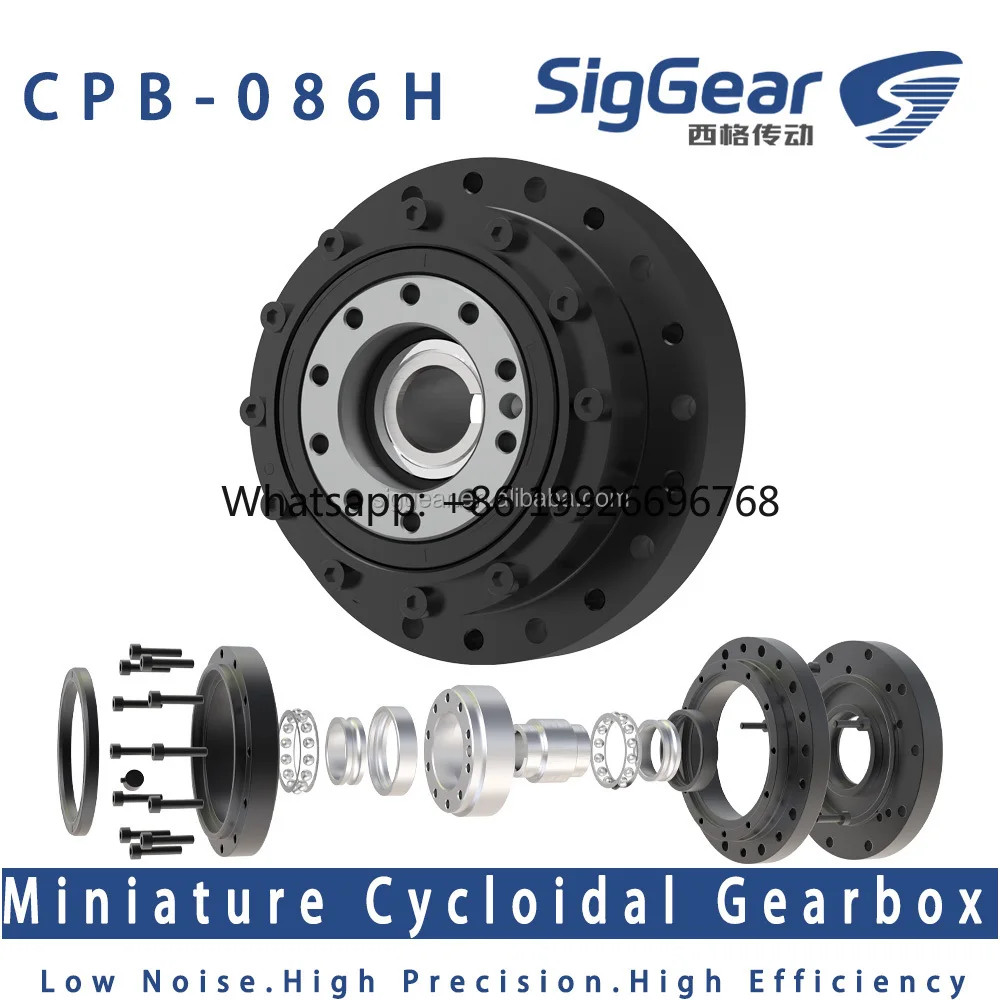 

Humanoid Robot Joint Cycloidal Gearbox 104mm OD 25:1 49:1 Precision Reducer for Biped Robot Actuator System