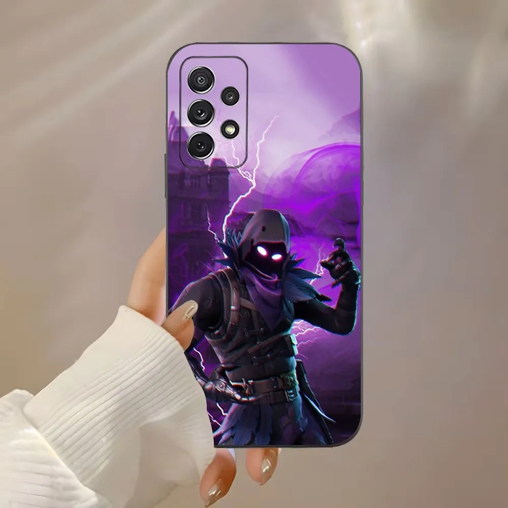 R-Royales F-Fortnites Phone Case For Samsung Galaxy A91,A80,A73,A72 ,A71,A53A52,A32 ,A31A22,A21s,A20,Black Cover