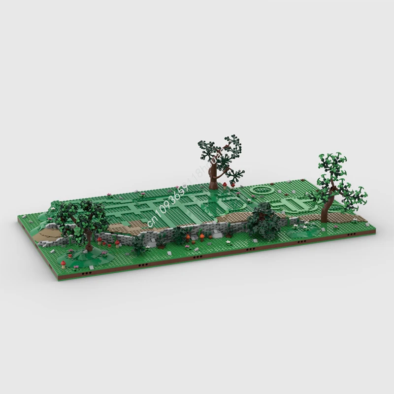 Moc Modular Castle The Rings The Shire - Display for Set 10354 Model Building Blocks DIY Creative Assembly Bricks Toys Kids Gift