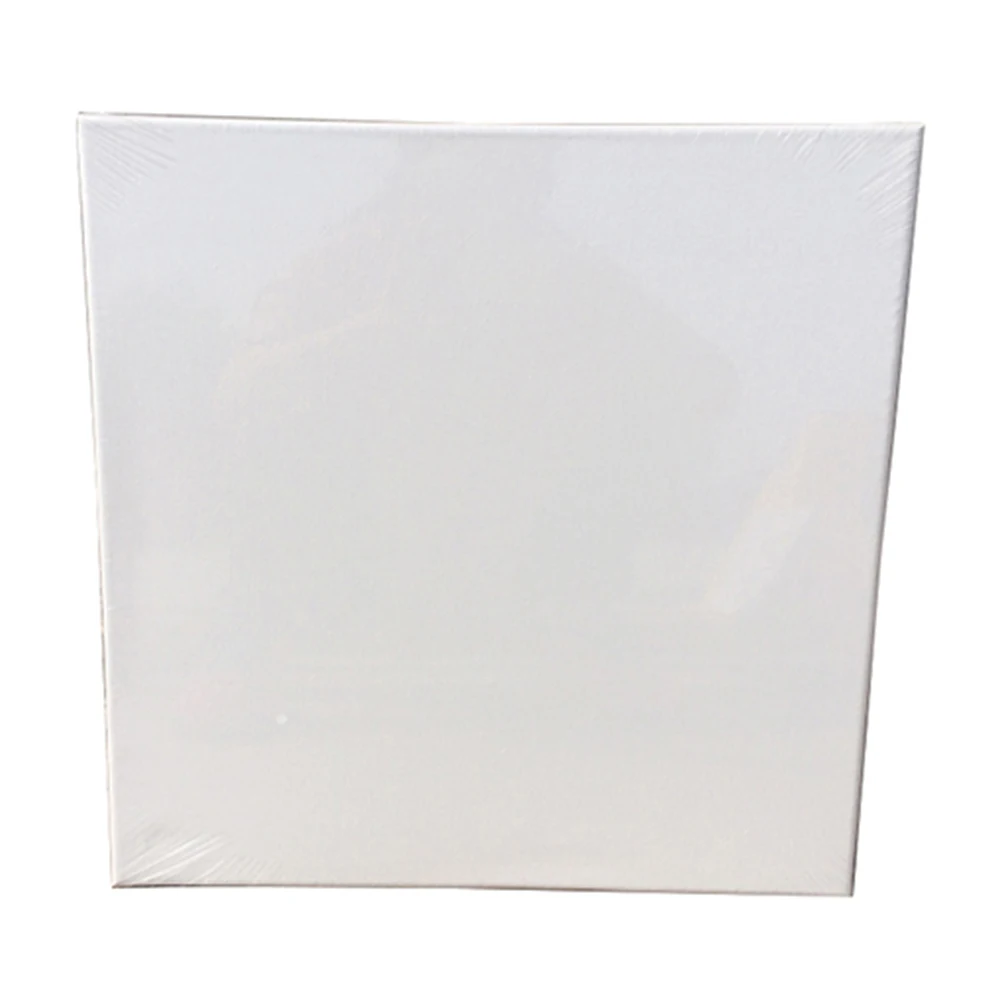 

Cotton Oil Painting Canvas Square Shaped Solid Wood Artist Stretched Canvas 20x20cm Ideal for Acrylic Oil Gouache Painting
