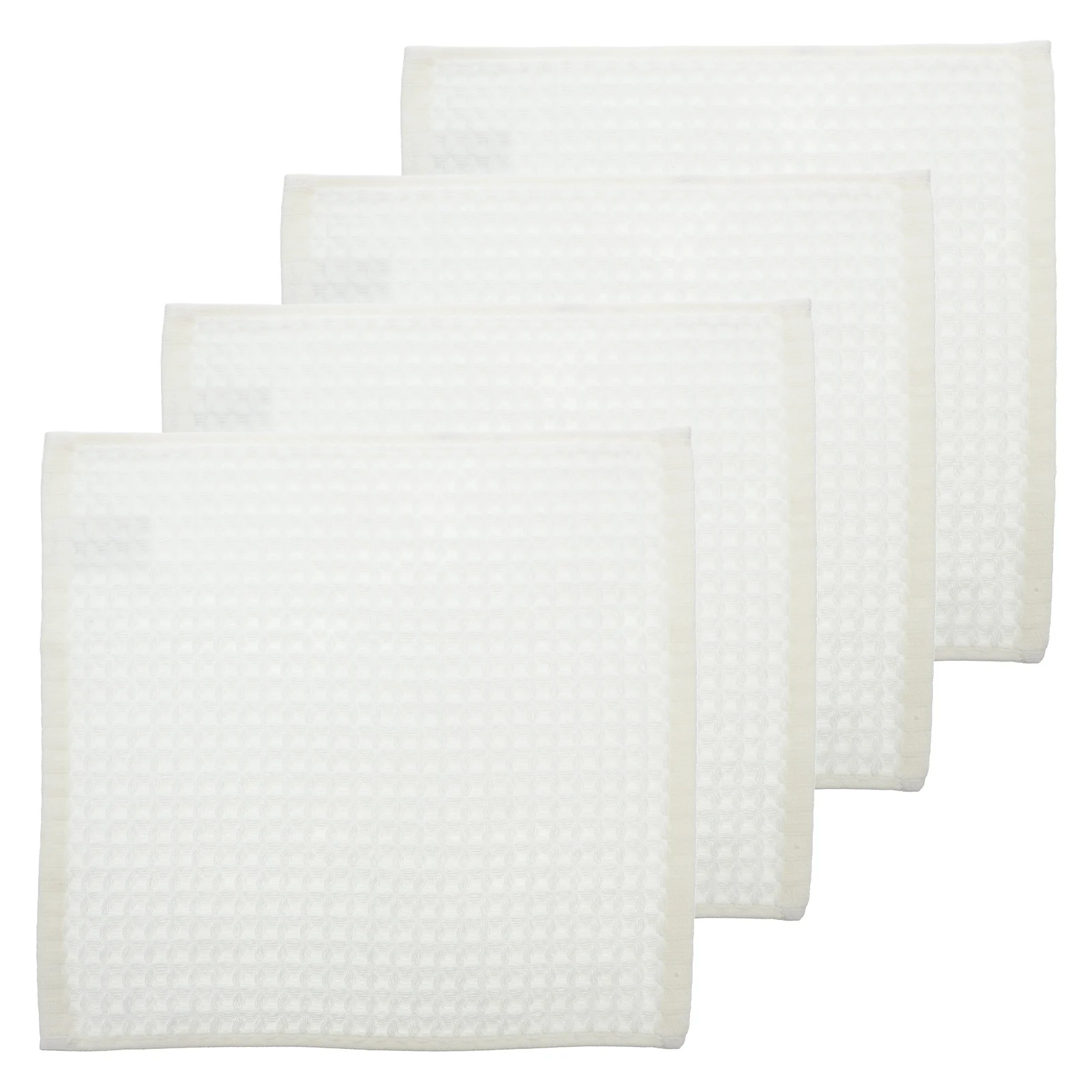 

4Pcs Luxury Waffle Cotton Facecloth Soft Highly Absorbent Quick Drying Towels for Bathroom Spa and Home Luxury Towels