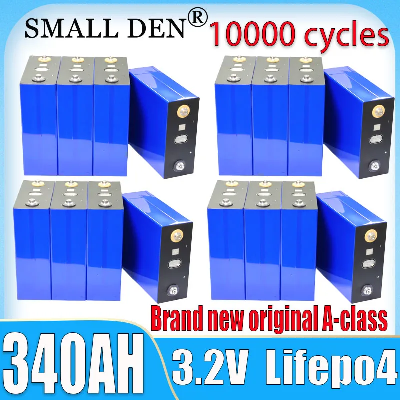 

1-16PCS New 3.2V 340Ah 320Ah 280Ah Lifepo4 Battery diy 12V 24V 48V A-class 3C RV Solar Golf Cart Rechargeable Battery Duty Free