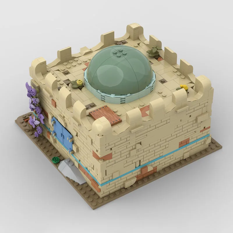 2025 New Moc Building Block Model Architecture Arab House Modular Building Block Gift Children's Toy DIY Assembly Set