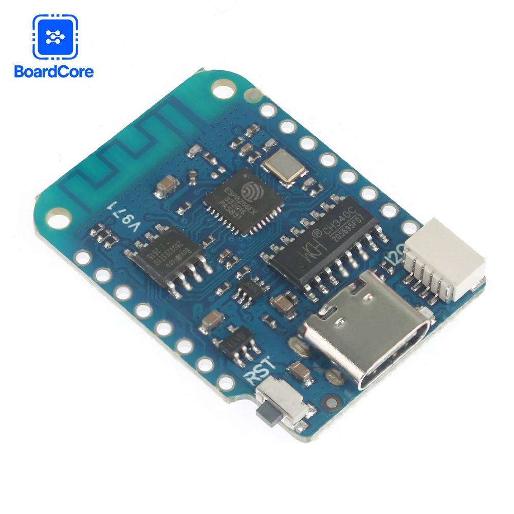 1/2 шт. WEMOS D1 Mini V4.0.0 TYPE-C USB WIFI IoT модуль макетной платы ESP8266 4 МБ MicroPython Nodemcu для Arduino