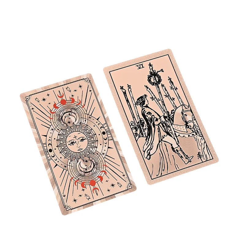 

Профессиональные карты Таро «Роза Аполлон» из ПВХ, водонепроницаемая колода для начинающих, с руководством, для гадания и предсказаний