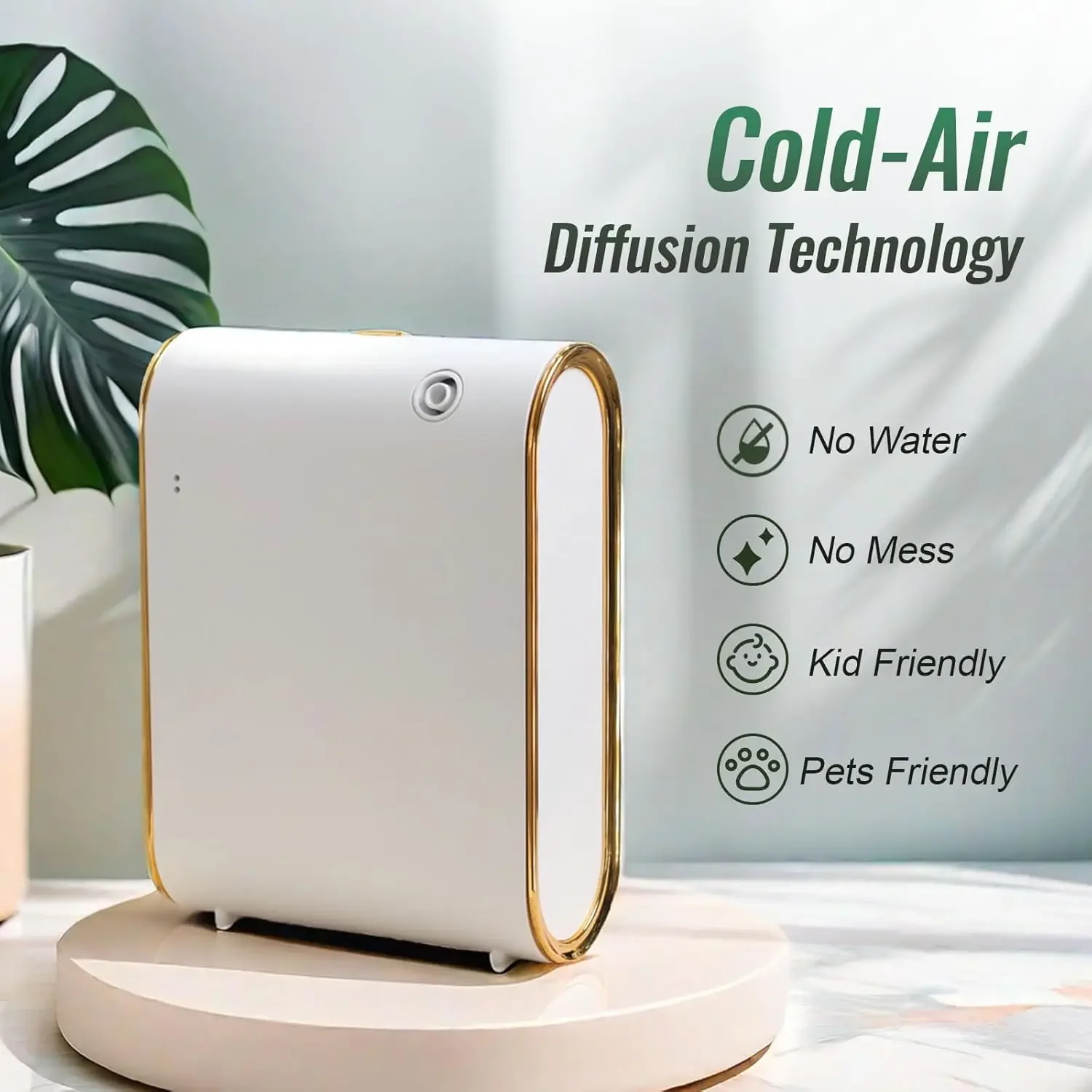 Smart Scent Air Machine Waterless Essential Oil Diffuser 1500 Sq Ft Coverage Bluetooth Hotel Collection Diffuser for Home Office