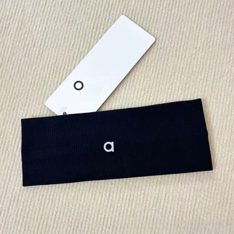New wide elastic headband for sports yoga, sweat absorbing and anti slip, solid color headband with neutral hair accessories