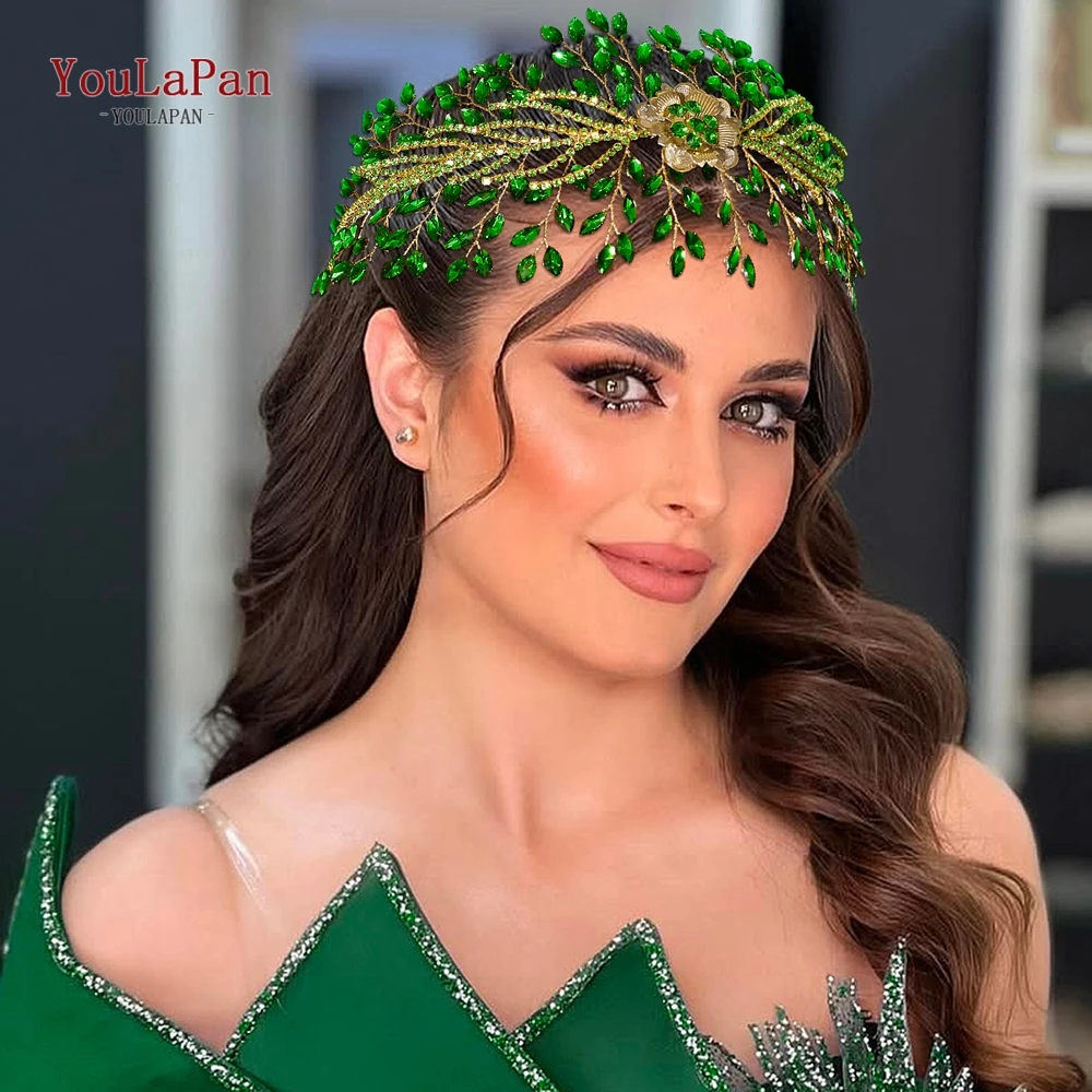 

YouLaPan Elegant Wedding Bridal Headband Rhinestone Bride Headwear Hair Accessories Women Hair Band Jewelry Party Hairwear HP894