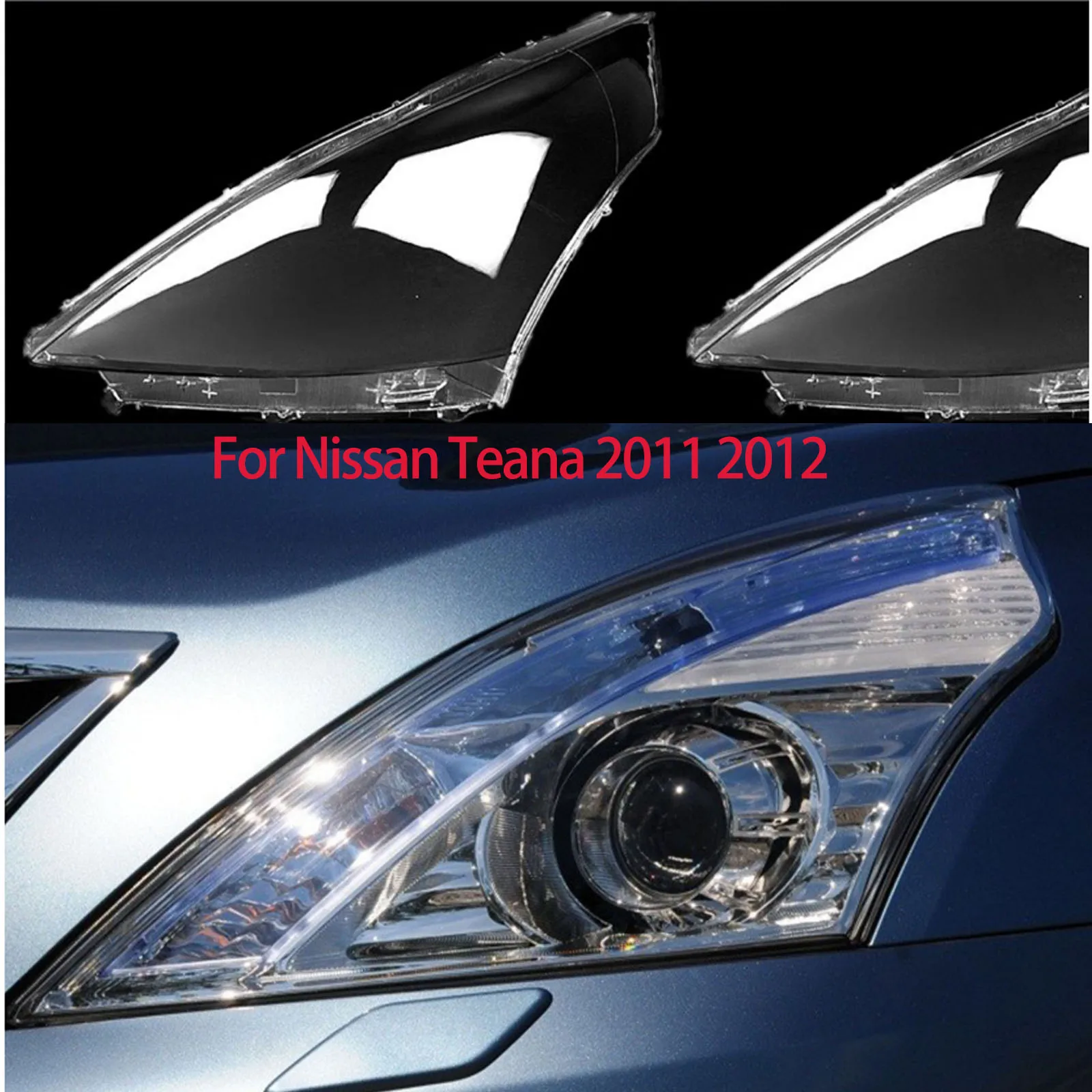 

Для Nissan Teana 2011 2012, замена автомобиля, передняя линза, стеклянная лампа, корпус фары, прозрачный абажур, крышка фары