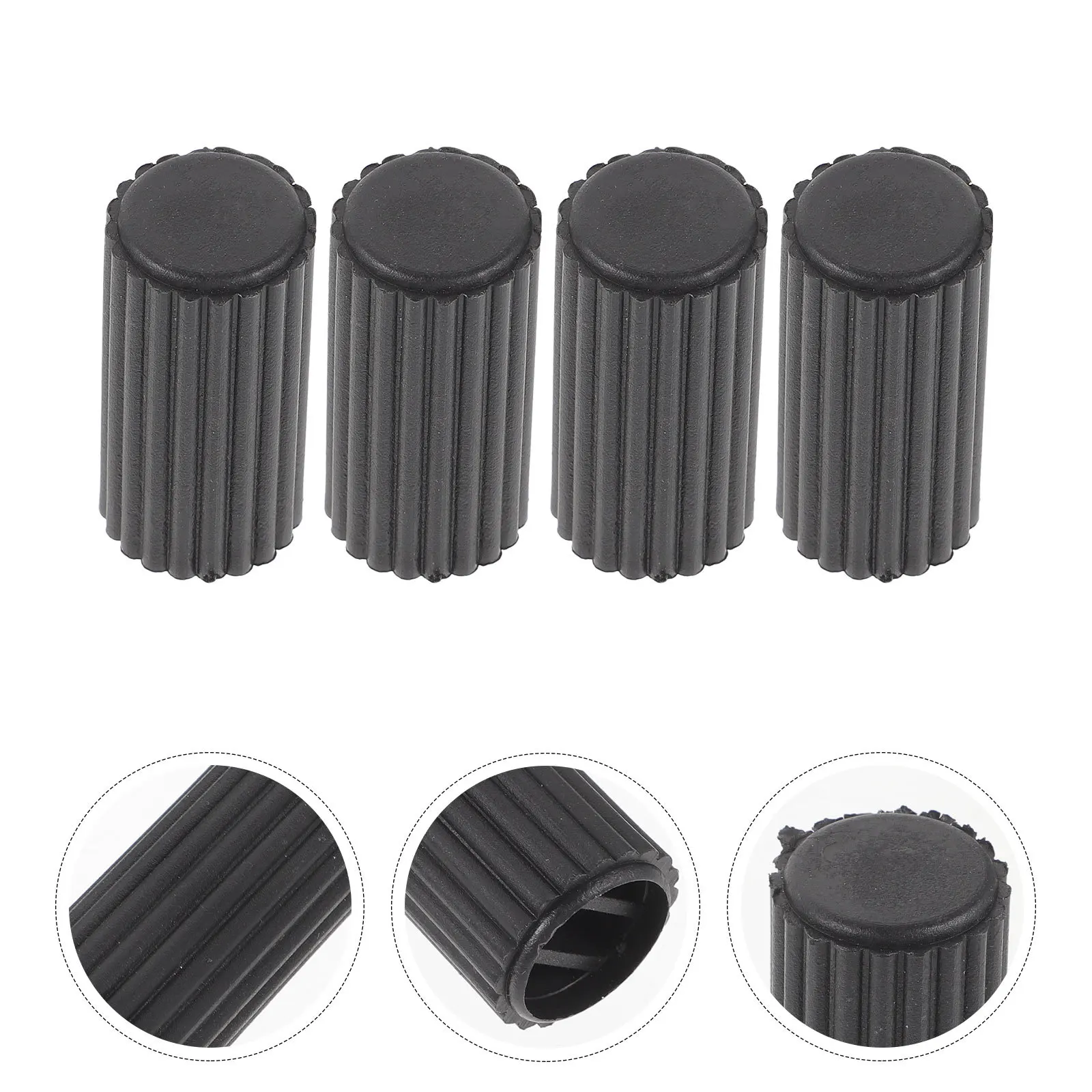 

4Pcs Wheelchair Brake Parts Plastic Bike Brake Caps Durable End Protectors for Cycling Safety Accessories Wheelchair Parts