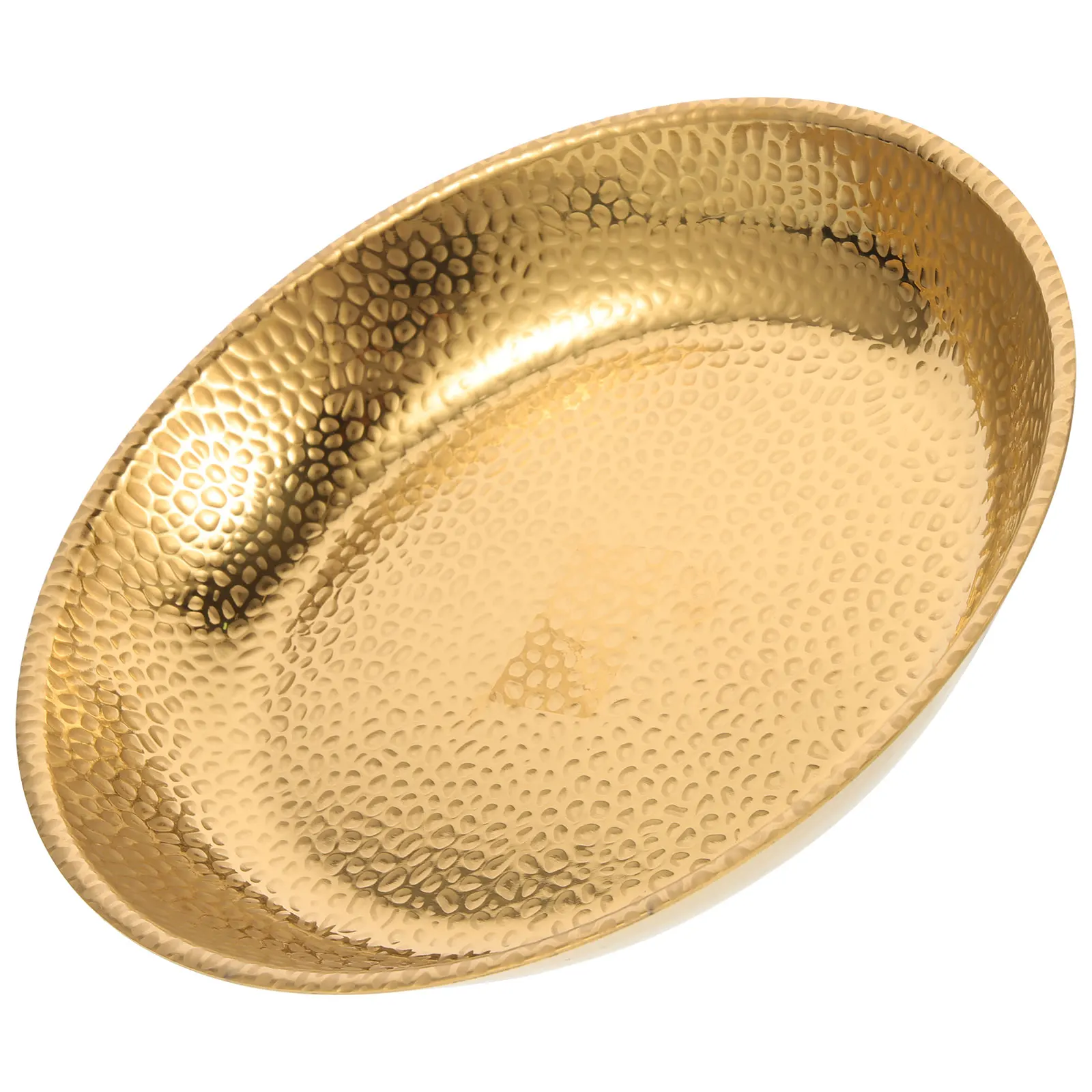 

Stainless Steel Tray Dinner Plate Round Serving Platter Dessert Steak Snack Reusable Dishwasher Safe Metal Dishes Vintage Style