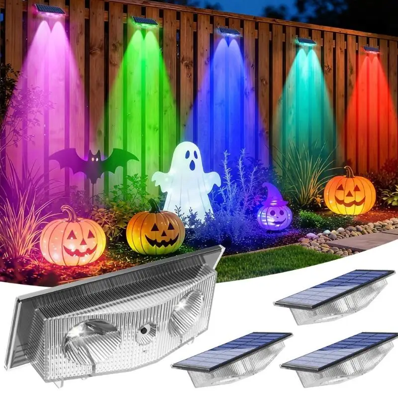 1-4-個ガーデンパス装飾ライトソーラーフェンスライト屋外防水壁ランプ-led-ステップ照明装飾-d2rd