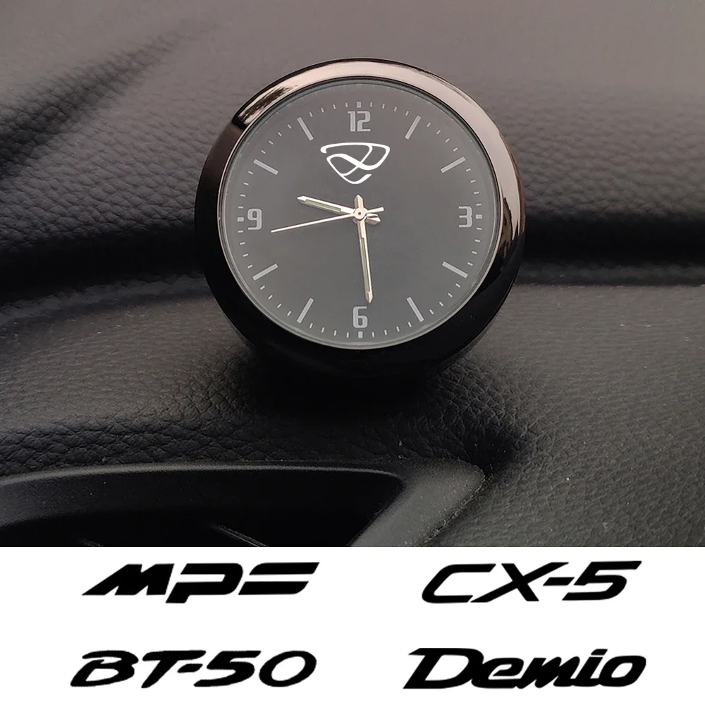 Car Quartz Clock Watch Modified Car Interior Electronic Quartz Watch For MAZDA DEMIO RX7 efini CX5 CX30 CX9 CX8 CX7 BT50 BIANTE