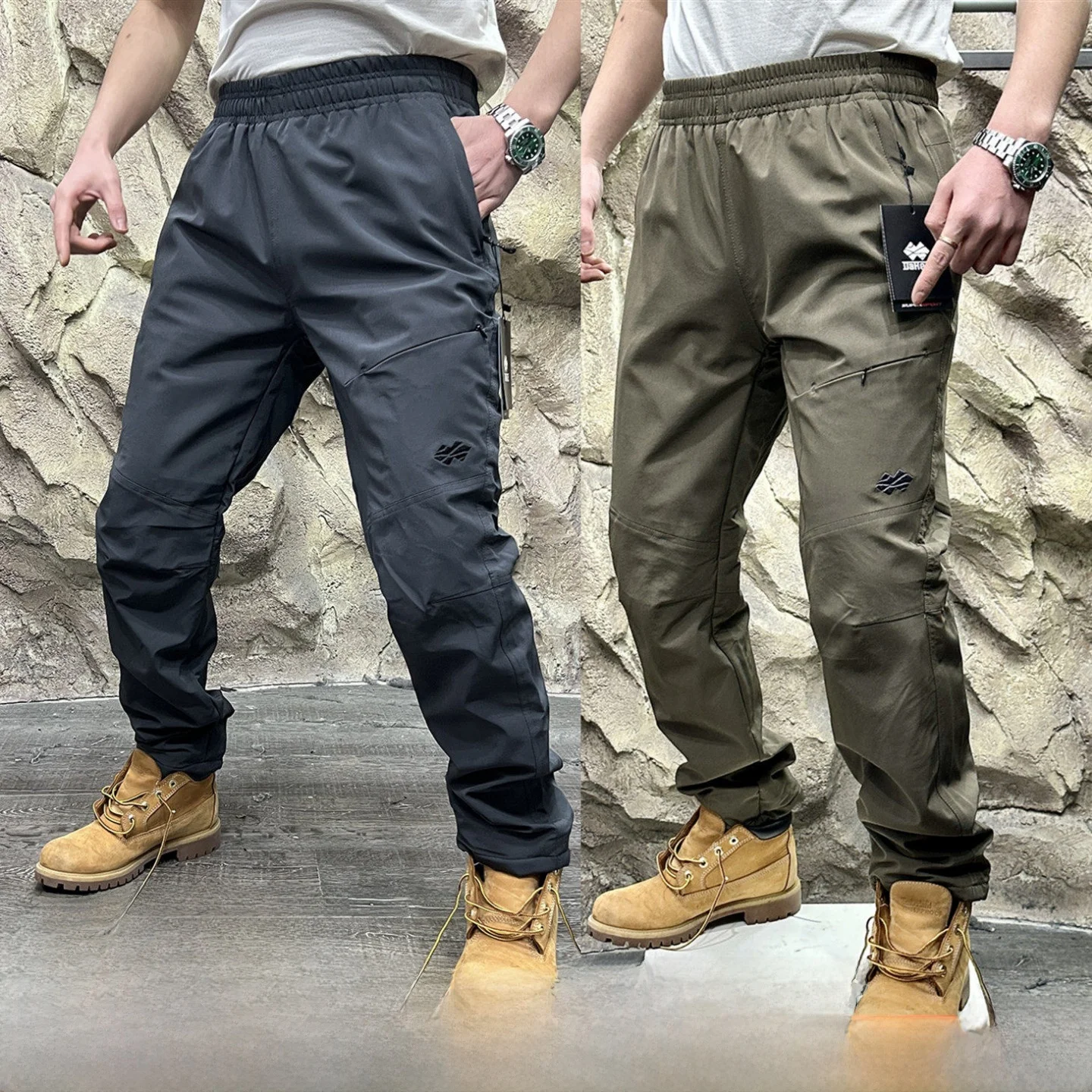 

Outdoor Men's Winter Trousers Fce Lined 3D Tailoring Windproof Waterproof Straight Leg Casual Pants Polar Cold Resistant