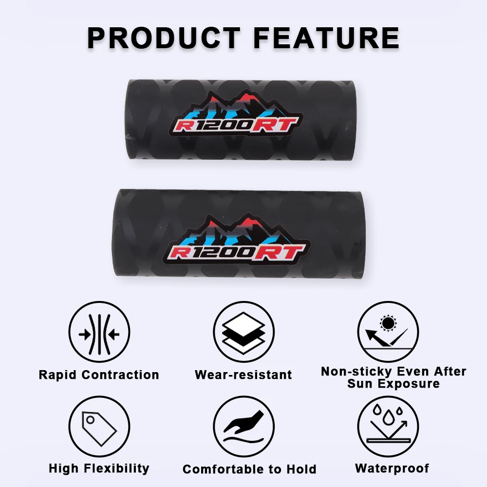 Motorcycle Heat Shrinkable Handlebar Grips Cover Motorbike Grip Rubber Accessories For BMW R 1200 RT R1200RT R1200 RT 2006-2019