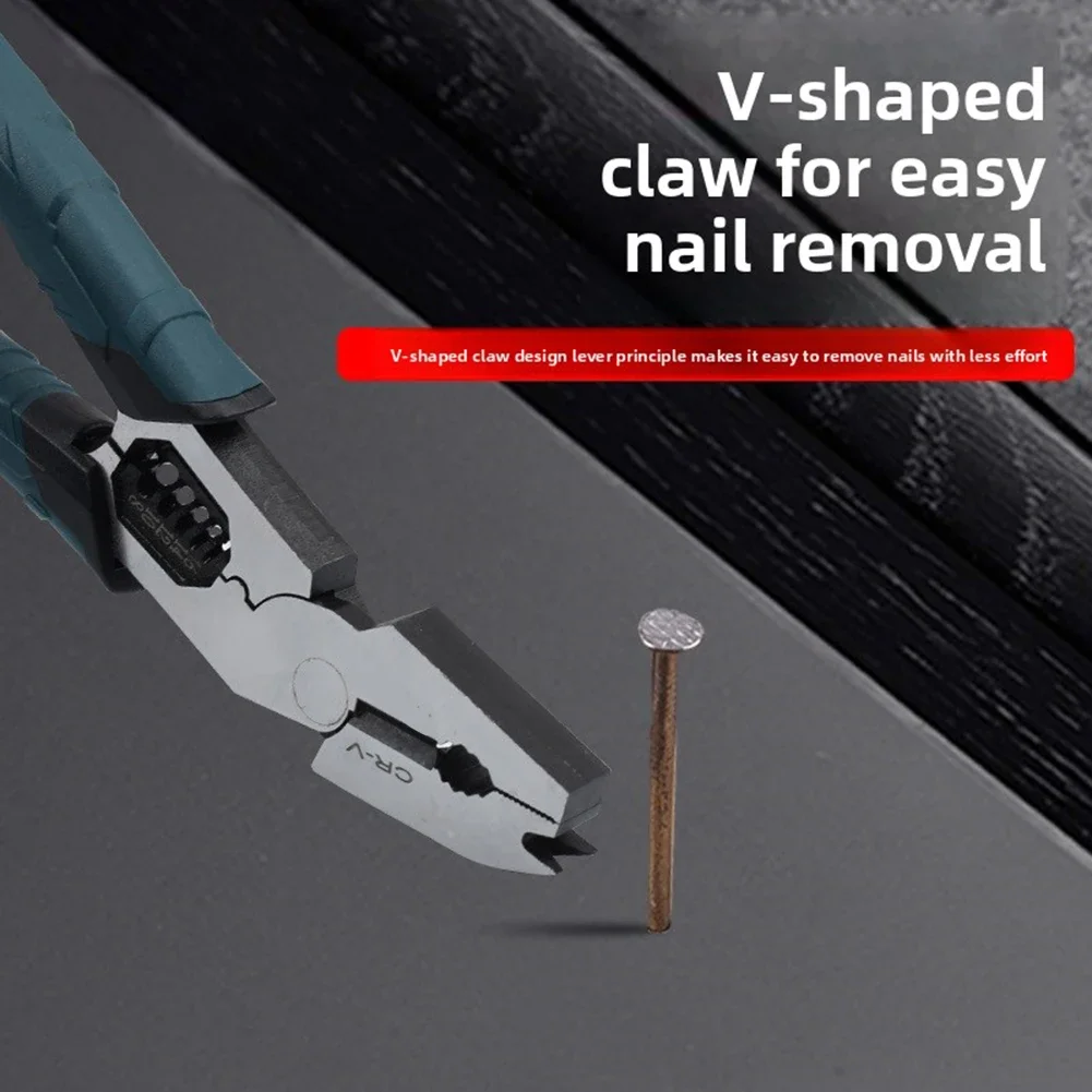 

Многофункциональные плоскогубцы 9-в-1: усиленные кусачки, стриппер, кримпер, гвоздодёр для общепромышленных ремонтных работ и проектов