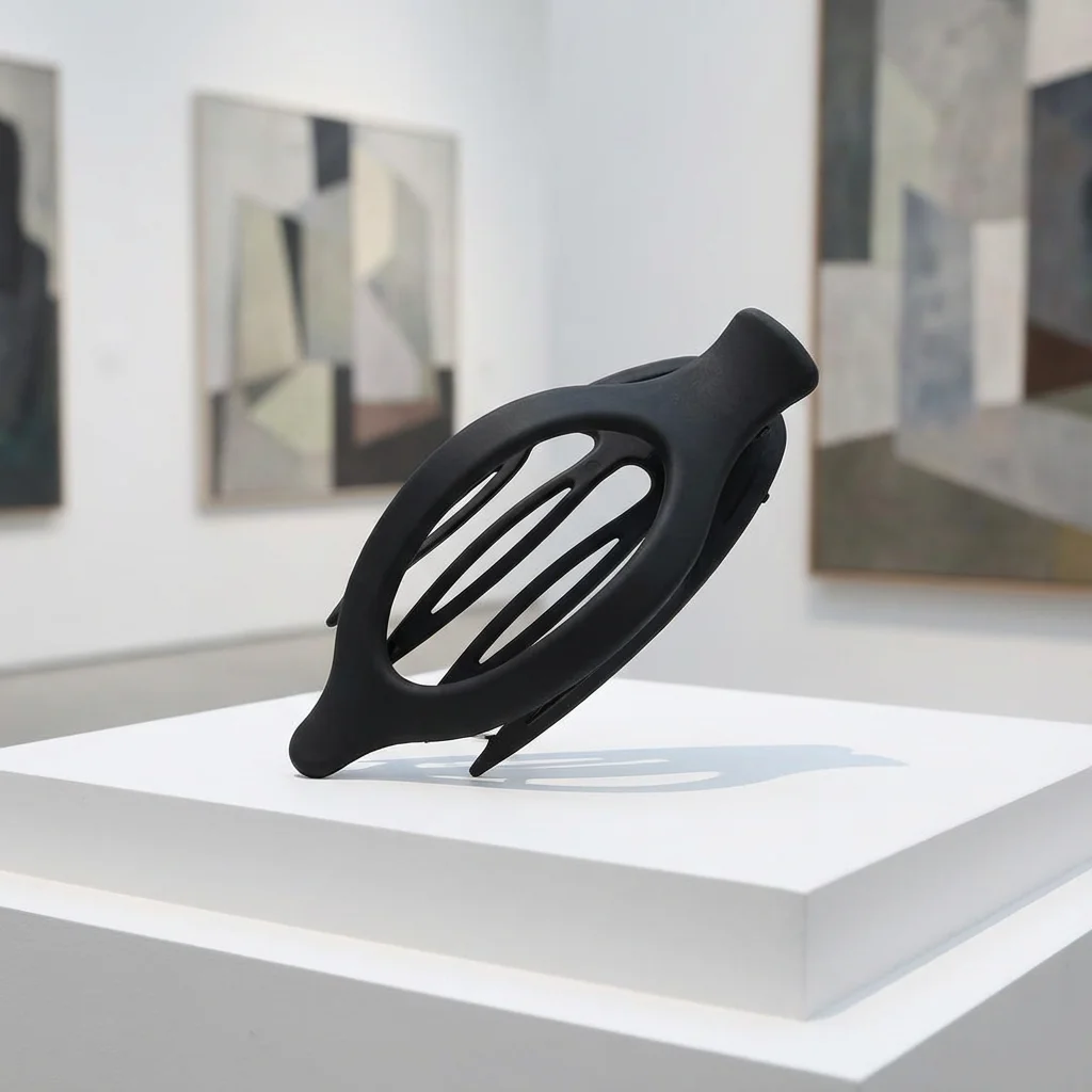 

Заколка-краб для волос, для причесок-пучков и хвостов. 12x5x3 см, прочный, надежно фиксирует густые волосы