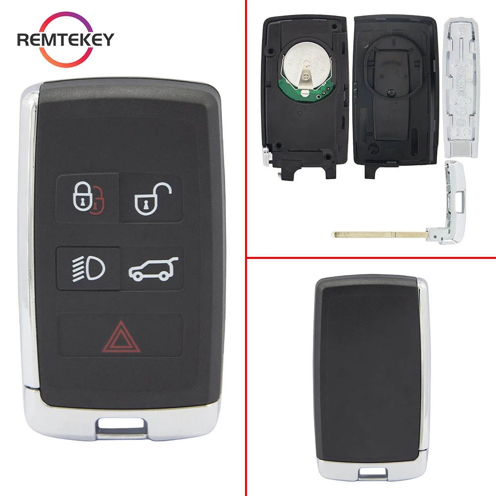 REMTEKEY Smart Remote Car Key Control KOBJXF18A/KOBJTF10A 315/434mhz ID49 Chip for Jaguar E-Pace F-Pace I-Pace Land Rover Range