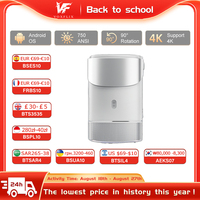 VOXFLIX YG627 Mini Projector 750 ANSI Lumen LED WIFI6 Beam Support 4K 1080P Portable Bluetooth Automatic keystone correction