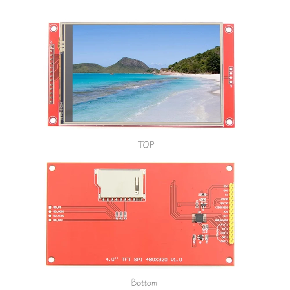 Imagem -05 - Spi Tft Lcd Touch Panel Módulo Serial Port Ili9341 240x320 Serial Led Display 2.2 2.4 2.8 3.2 3.5 4.0