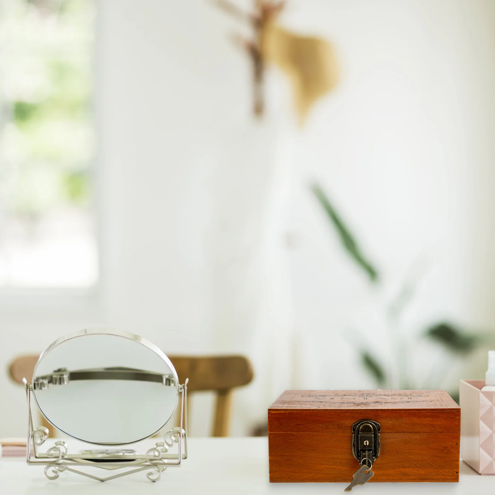 

Шкатулка для украшений из дерева, органайзер для браслетов, колец, ожерелий, настольный контейнер для мелочей, для дома и интерьера