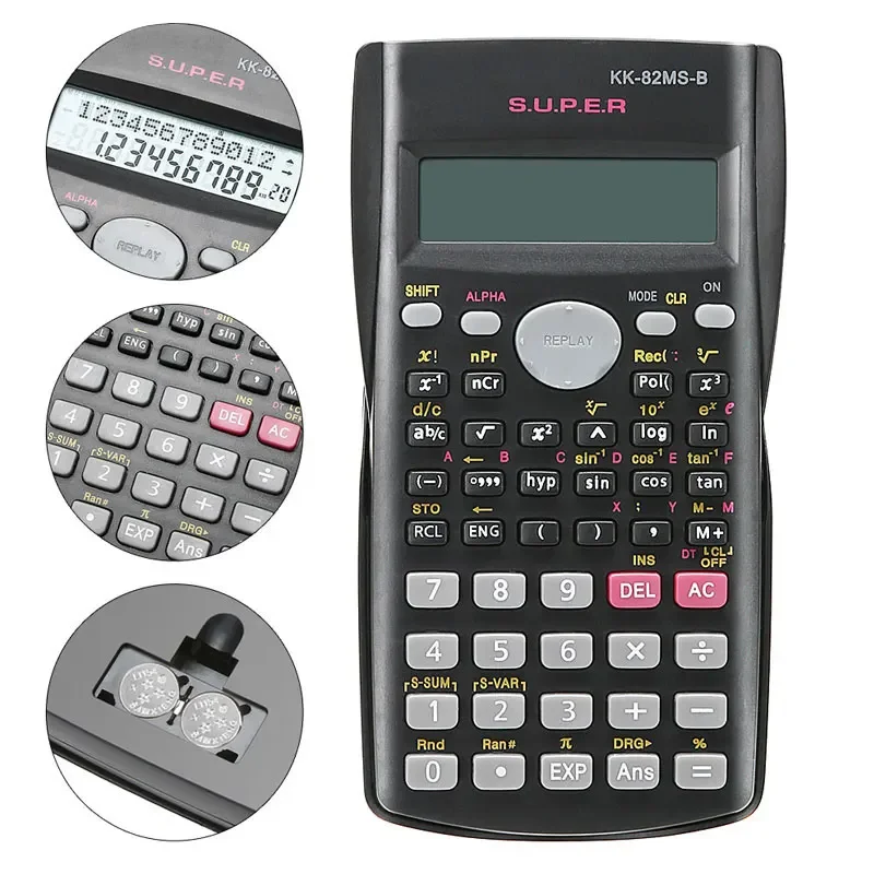 Scientific Calculator with 240 Functions and 2-Line Screen Multi-purpose Portable Student Calculator for Math Teaching image 6