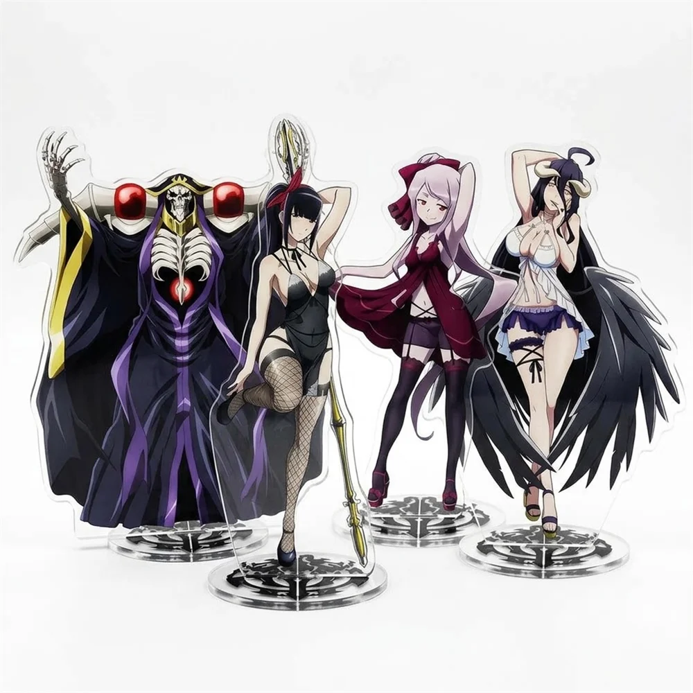 15CM Anime Overlord Acrylic Keychain Stand Model Ornament Accessories Goods Christmas Gifts