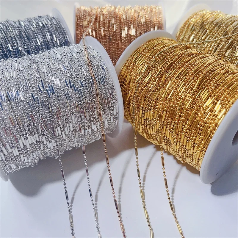 

5Meters/Lot Fashion Copper Chains Gold Color Chain for Jewelry Making DIY Necklace Bracelet Accessories Lips Beads Beaded Chain