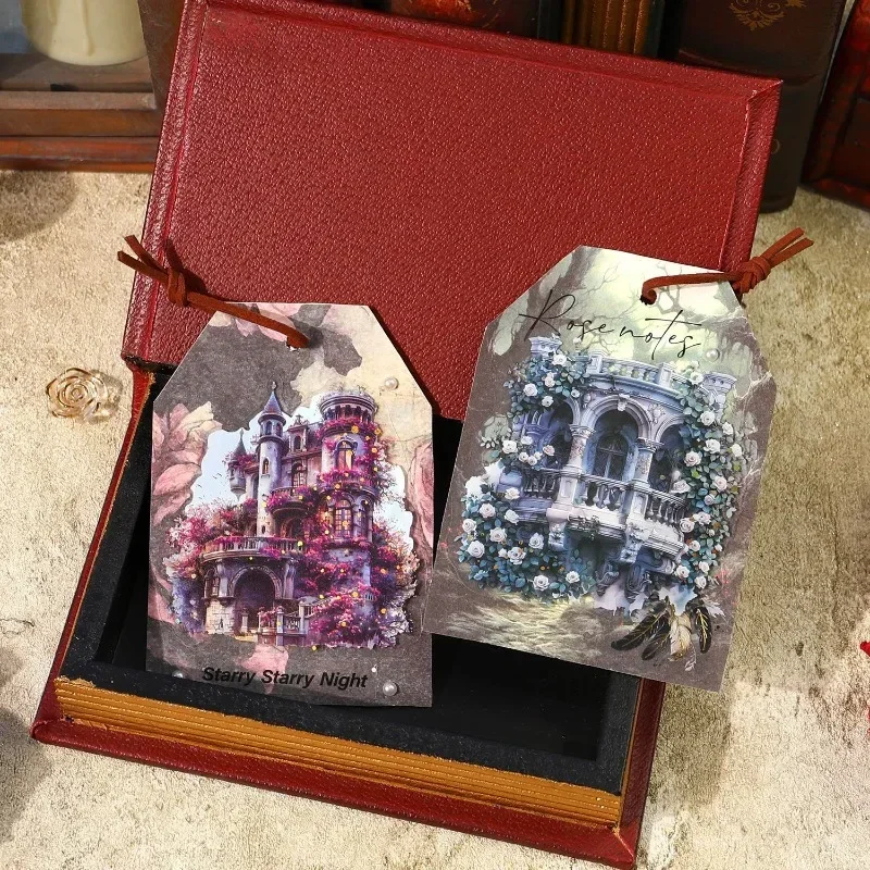 

10 листов ПЭТ Ретро Готический справочник Готический цветочный сад наклейка DIY поставки замок цветок материал альбом для вырезок 164*108 мм